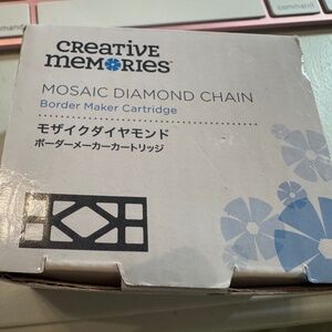 Creative Memories Mosaic Diamond Chain Border Maker Cartridge BMC NIB